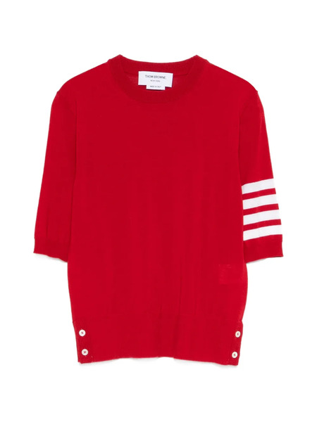  Thom Browne Stripe-detail T-shirt - Red 