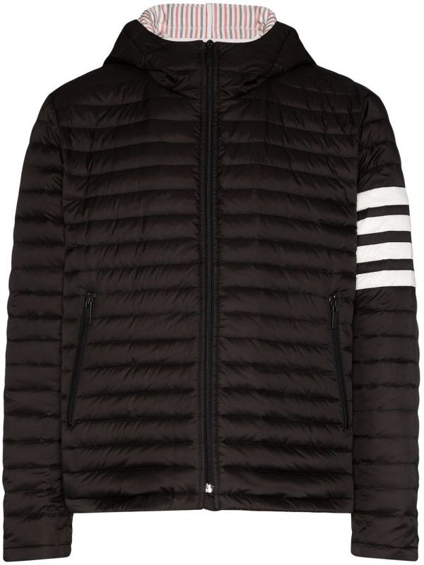  Thom Browne 4 Stripe Padded Jacket - Black 