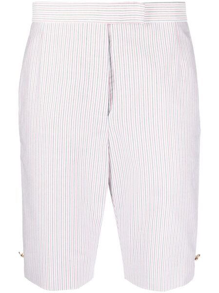  Thom Browne Striped Bermuda Shorts - White 