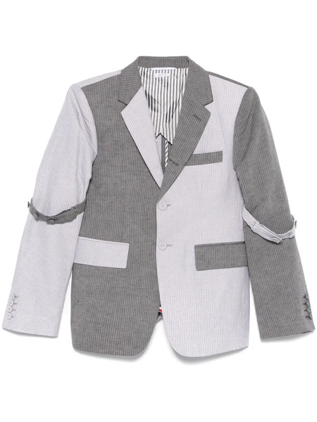  Thom Browne Striped Blazer - Grey 