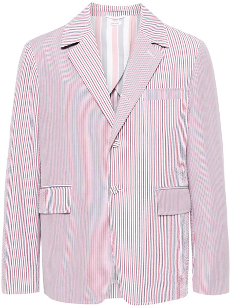  Thom Browne Striped Single-breasted Blazer - Red 