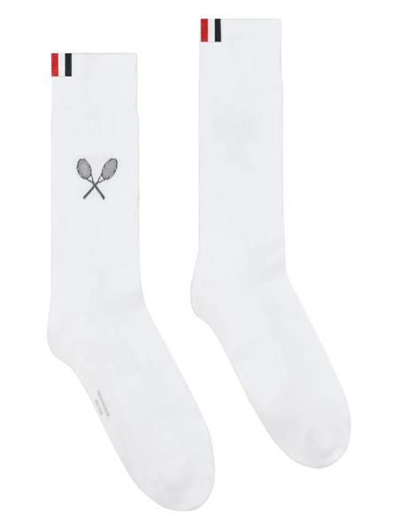  Thom Browne Tennis Racquet Socks - White 