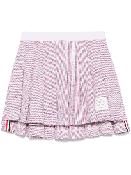  Thom Browne Tweed Mini Skirt - White 