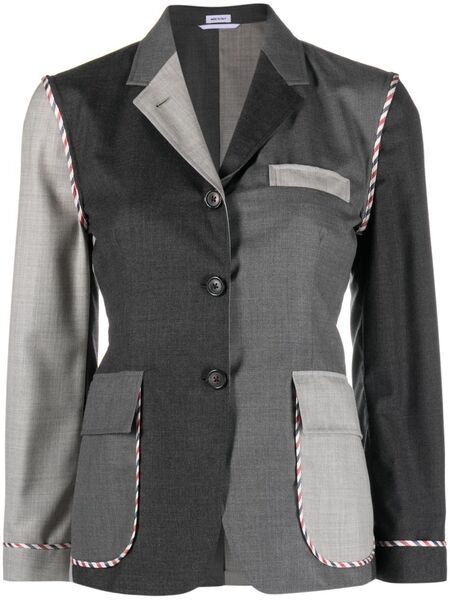  Thom Browne Unconstructed Funmix Wool Blazer - Grey 