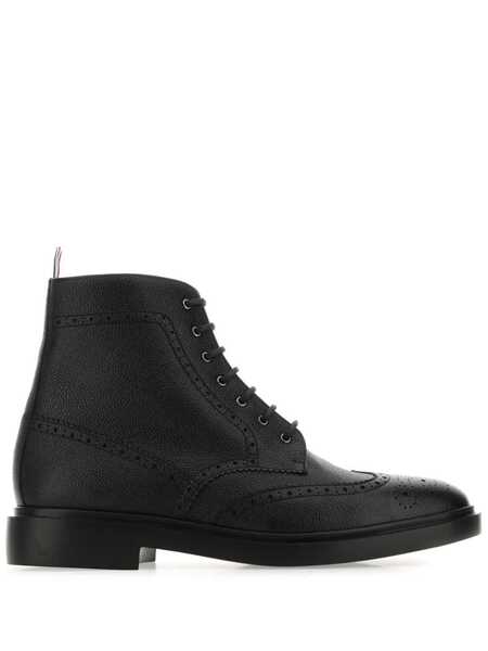  Thom Browne Wingtip Brogue Boots - Black 