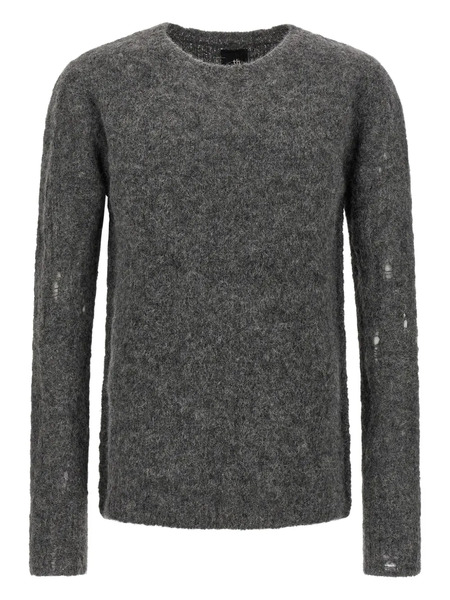  Thom Krom Crew-neck Distressed Sweater - Grey 