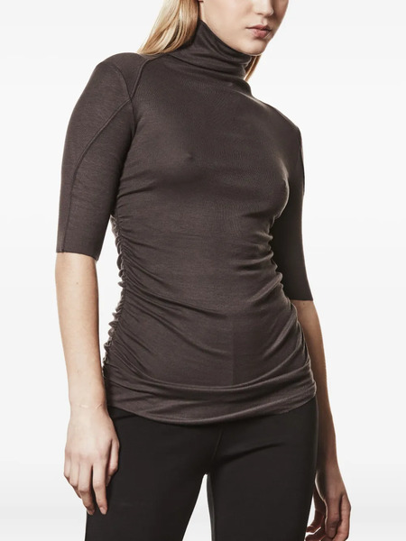  Thom Krom Turtleneck T-shirt - Brown 