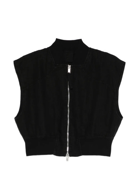  Thom Krom Zip-up Linen Jacket - Black 