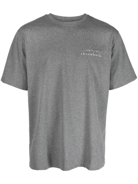  Throwback. Logo-print T-shirt - Grey 