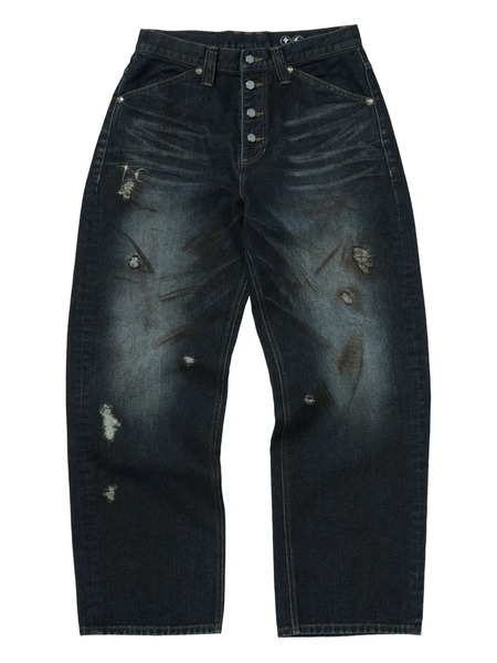  Thug Club Burn Down Jeans - Blue 