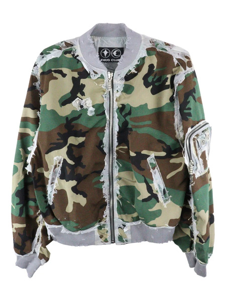  Thug Club Charlie Bomber Jacket - Brown 