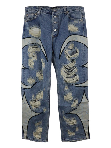  Thug Club Distressed-effect Jeans - Blue 