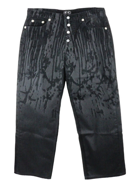  Thug Club Laser-cut Jeans - Black 
