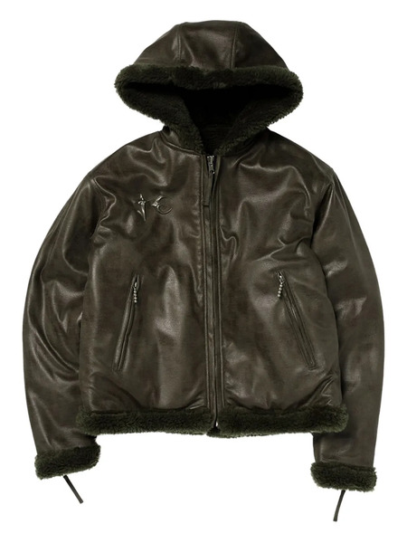  Thug Club Reversible Hooded Jacket - Green 
