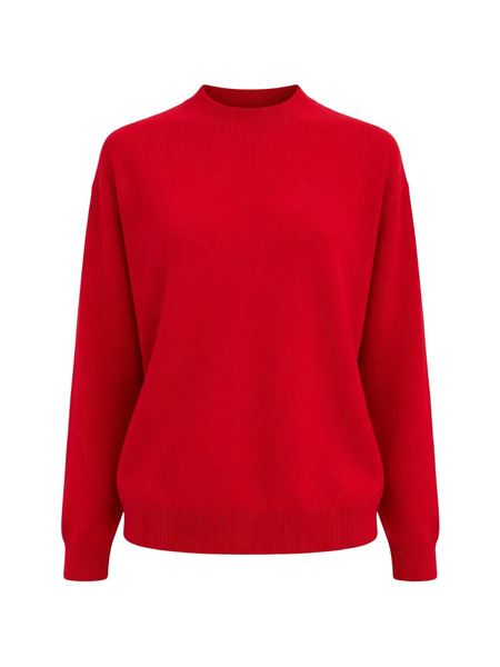  Tibi Anna Merino Wool Racerback Sweater - Red 