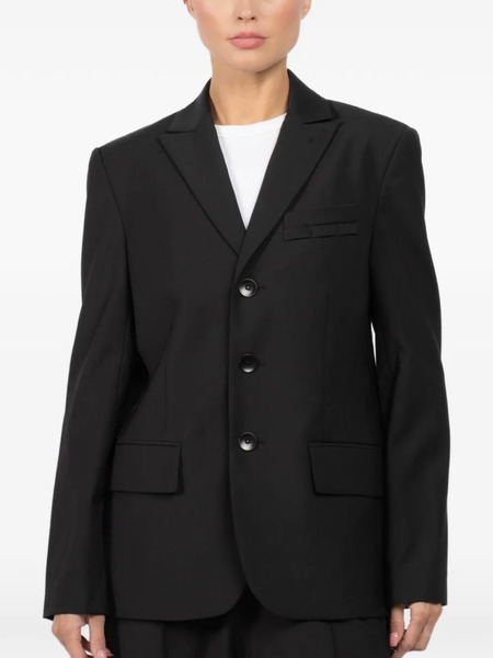  Tibi Button-fastening Flap-pocket Blazer - Black 