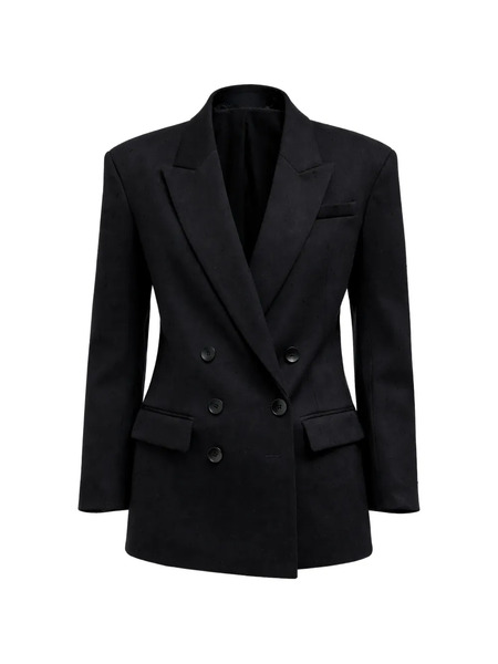  Tibi Cut-out Double-breasted Blazer - Black 