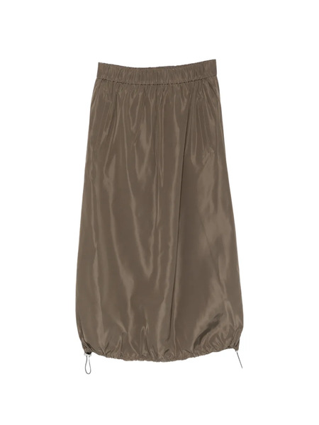  Tibi Drawstring Midi Skirt - Green 