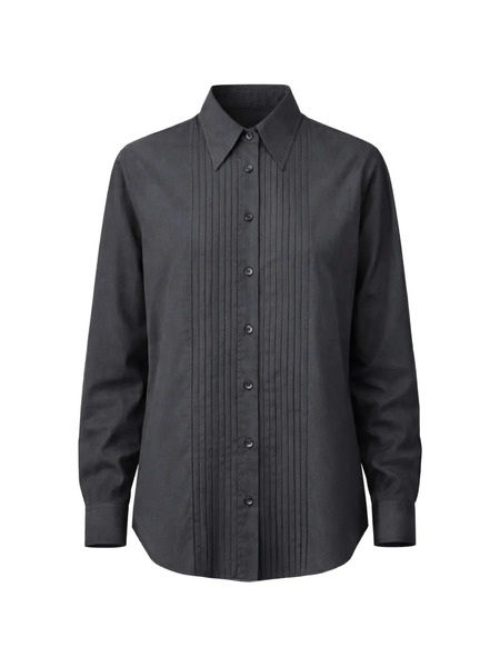  Tibi Easy Pleated Shirt - Grey 
