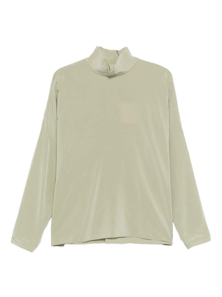  Tibi Funnel-neck Dolman-sleeve Top - Green 