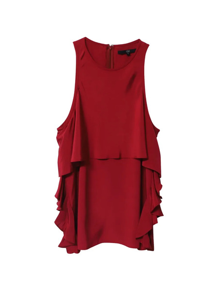  Tibi Sleeveless Blouse - Red 