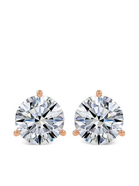  Tilla 14k Rose Gold Diamond Stud Earrings 