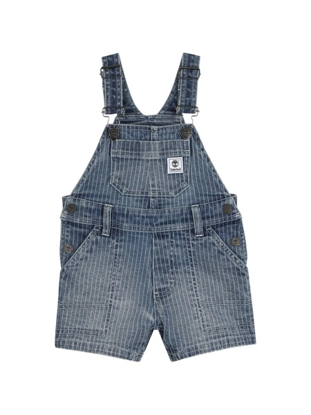  Timberland Kids Logo-patch Dungarees - Blue 