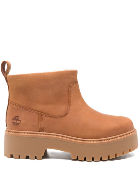  Timberland 45mm Platform Leather Boots - Brown 
