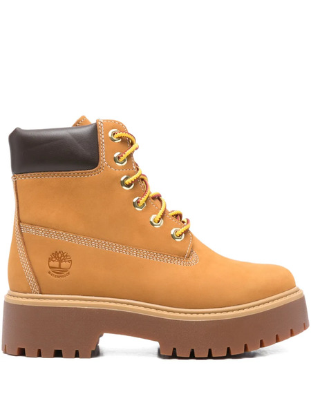  Timberland 55mm Stone Street Platform Lace-up Boots - Brown 