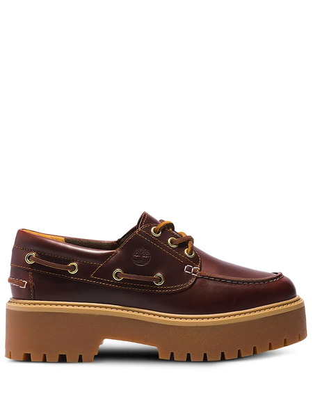  Timberland Platform Eyelet Loafers - Brown 