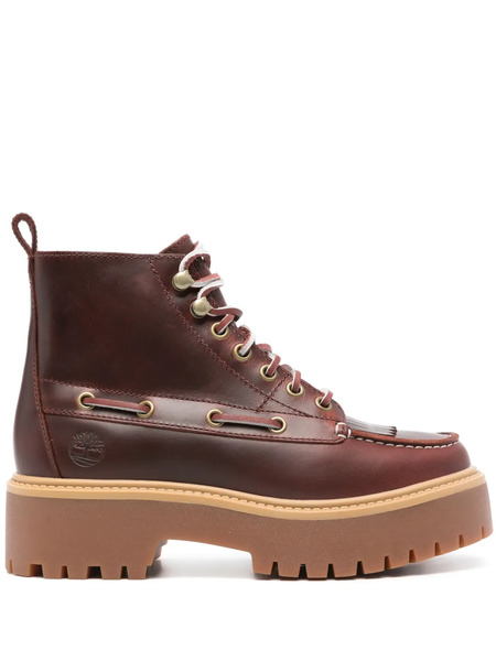  Timberland Stone Street Mid 7-eye Ankle Boots - Red 