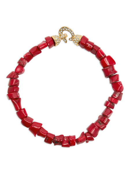  Timeless Pearly Beaded Necklace - Red 