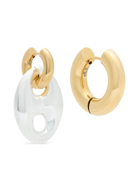  Timeless Pearly Hoop Earrings - Silver 
