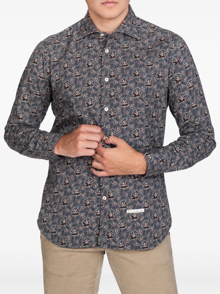  Tintoria Mattei Pattern Shirt - Grey 