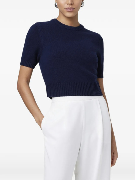  Toccin Elsie Short Sleeve Pullover Sweater - Blue 