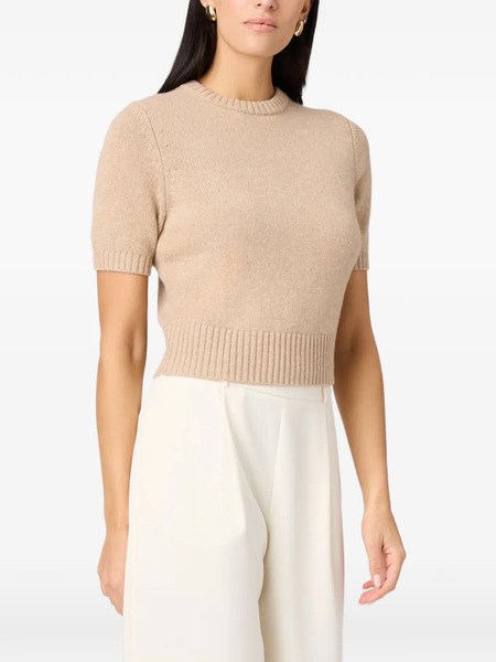  Toccin Elsie Short-sleeve Pullover Sweater - Neutrals 