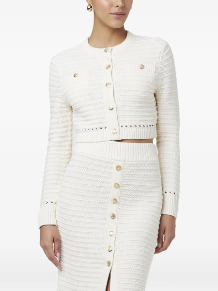  Toccin Miller Pointelle Button Cardigan - Neutrals 