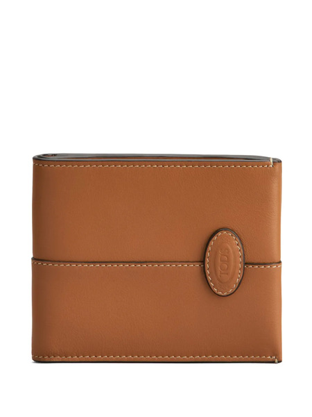  Tod's Bi-fold Leather Wallet - Brown 