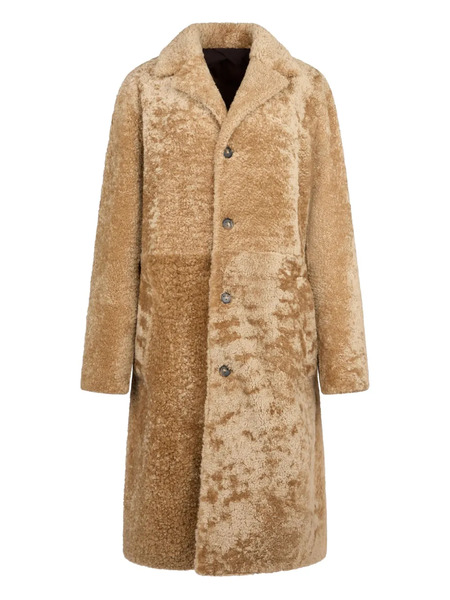  Tod's Button Shearling Coat - Neutrals 