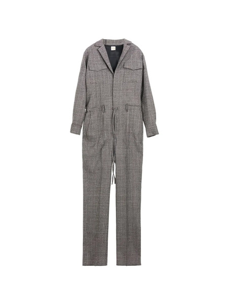  Tod's Checked Jumpsuit - Grey 