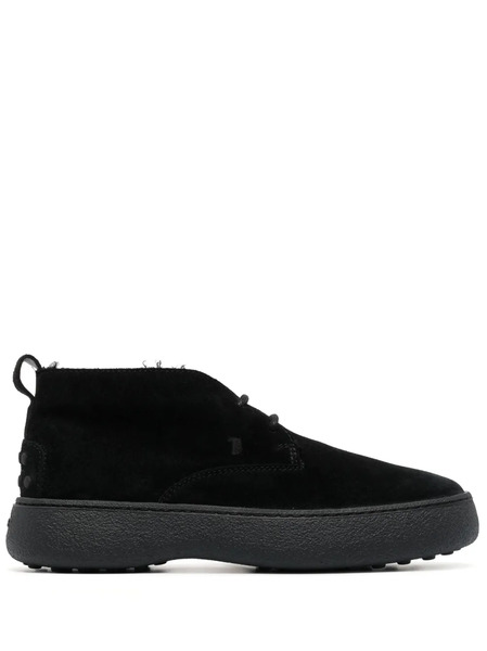  Tod's Desert Suede Boots - Black 