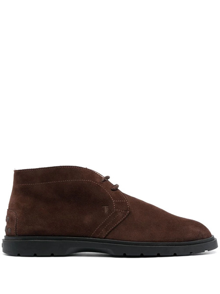  Tod's Desert Suede Lace-up Boots - Brown 