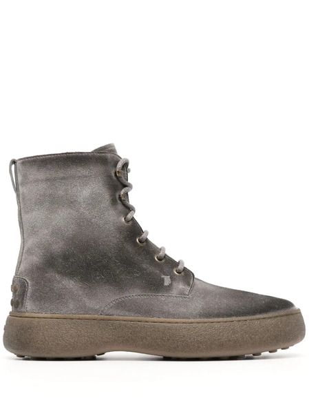  Tod's Gommino Suede Boots - Neutrals 