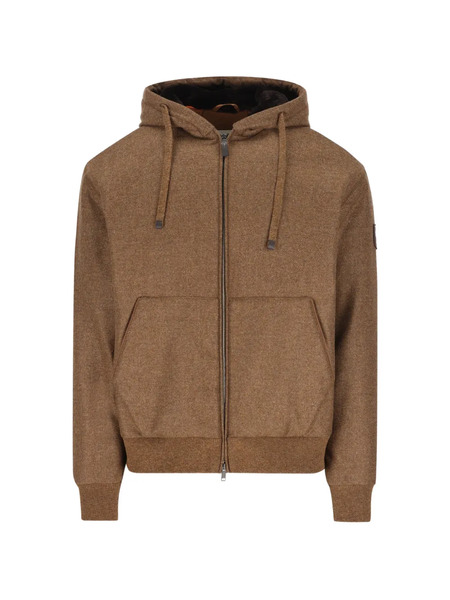  Tod's Hooded Zip-up Jacket - Brown 