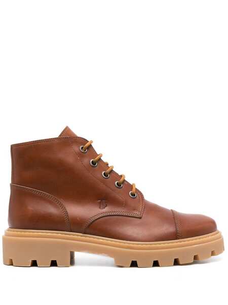  Tod's Lace-up Ankle Boots - Brown 