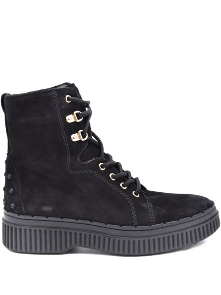  Tod's Lace-up Combat Boots - Black 