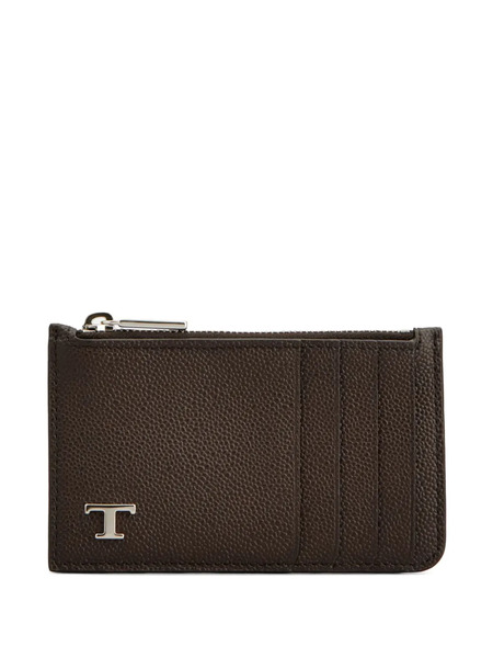  Tod's Leather Card Holder - Brown 