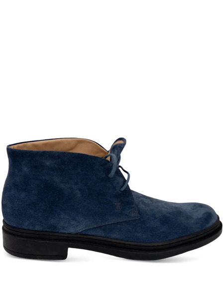  Tod's Leather Desert Boots - Blue 