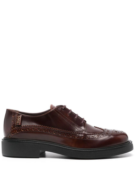  Tod's Leather Oxfords - Brown 