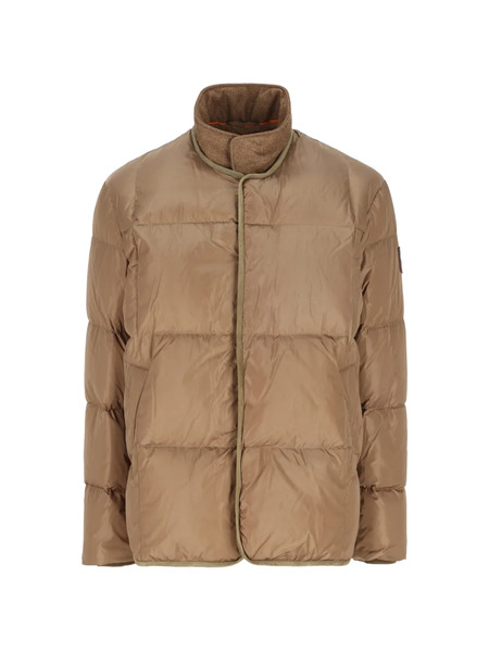  Tod's Logo-patch Quilted Coat - Neutrals 